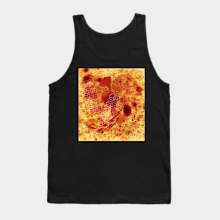 Alien bee hive in orange space Tank Top